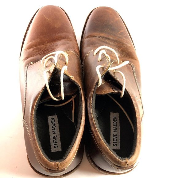 STEVE MADDEN HARPOON Leather Oxford Shoes sz 11.5 - Picture 4 of 8